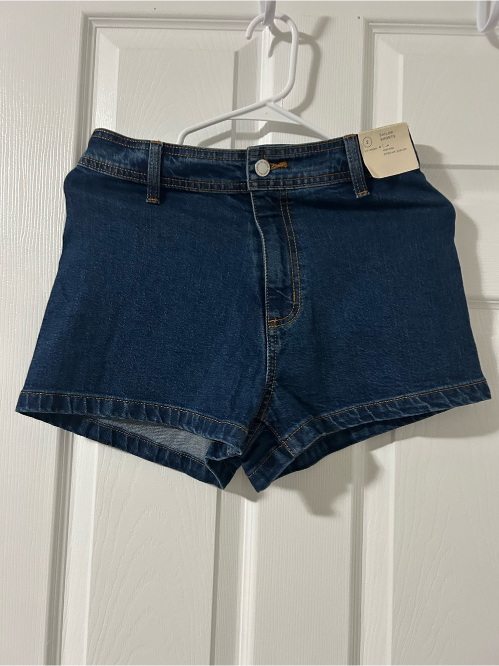 Universal Thread Dark Blue Denim High-Rise Shorts